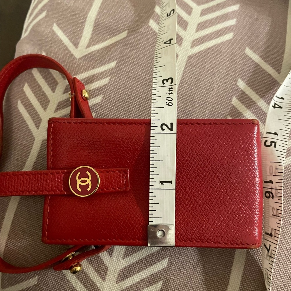 Chanel Vintage leather cc phone holder. Pouch. Purse - Picture 12 of 16